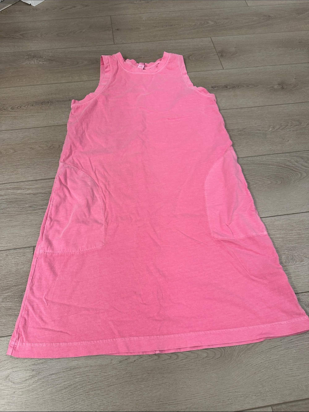 Old Navy Pink high neck cotton dress with pockets size medium